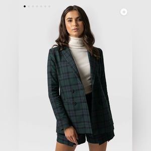 Saint and Sofia Cambridge Blazer in Green Check